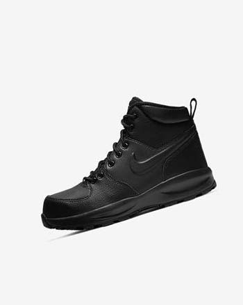 Black / Black / Black Boys' Nike Manoa LTR Boots | UK2751