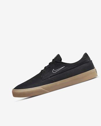 Black / Black / Black / White Women's Nike SB Shane Skate Shoes | UK3207