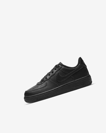 Black / Black Boys' Nike Force 1 LE Shoes | UK4867