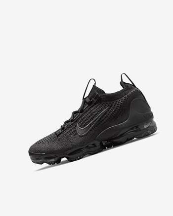 Black / Black / Dark Grey / Black Boys' Nike Air VaporMax 2021 FK Sneakers | UK5133