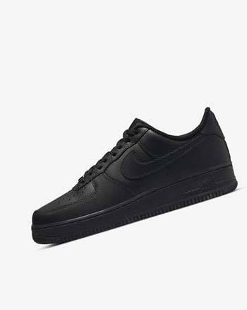 Black / Black Men's Nike Air Force 1 '07 Sneakers | UK3153