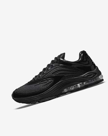 Black / Black / Metal Silver / Black Men's Nike Air Tuned Max Sneakers | UK4960