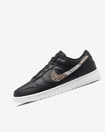 Black / Black / Multicolor Women's Nike Dunk Low SE Sneakers | UK2453