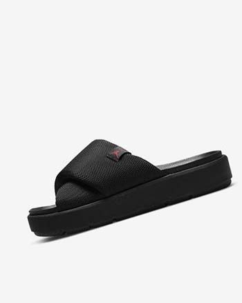 Black / Black / Red Women's Nike Jordan Sophia Slides | UK1123