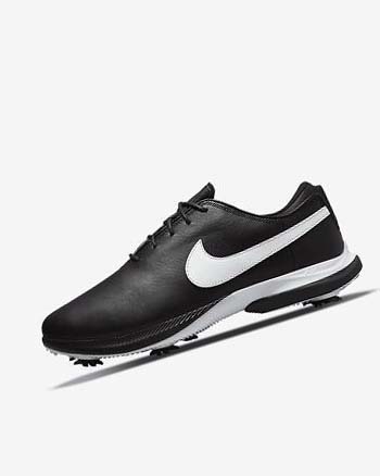 Black / Black / White Men's Nike Air Zoom Victory Tour 2 Golf Shoes | UK2478