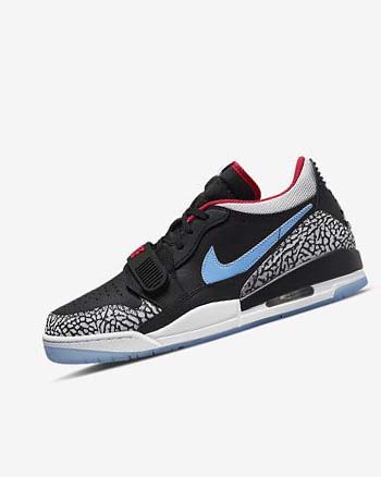 Black / Blue / Red / Grey Men's Nike Air Jordan Legacy 312 Low Basketball Shoes | UK1161