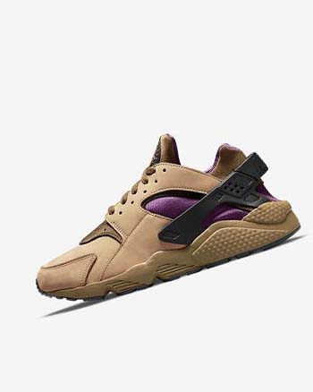 Black / Brown Men's Nike Air Huarache LE Sneakers | UK5084