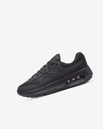 Black / Dark Grey / Black Boys' Nike Air Max Motif Shoes | UK2980