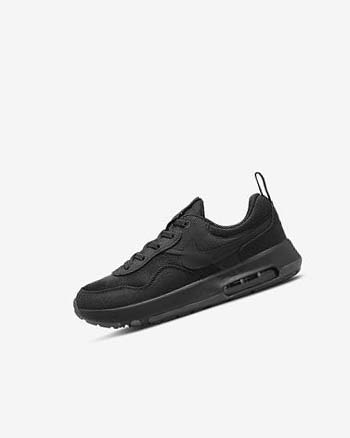 Black / Dark Grey / Black Boys' Nike Air Max Motif Shoes | UK3173