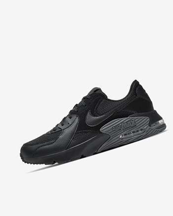 Black / Dark Grey / Black Men's Nike Air Max Excee Sneakers | UK2261