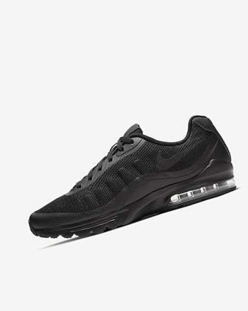 Black / Dark Grey / Black Men's Nike Air Max Invigor Casual Shoes | UK5589