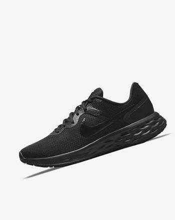 Black / Dark Grey / Black Men's Nike Revolution 6 Next Nature Running Shoes | UK2225