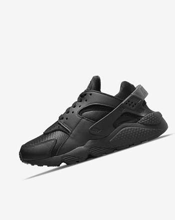 Black / Dark Grey / Black Women's Nike Air Huarache Sneakers | UK4924