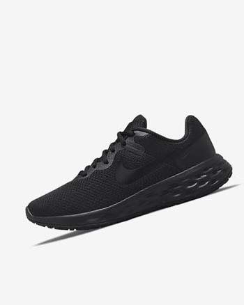 Black / Dark Grey / Black Women's Nike Revolution 6 Next Nature Running Shoes | UK2816