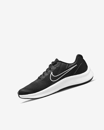 Black / Dark Grey / Dark Grey Boys' Nike Star Runner 3 Running Shoes | UK2569