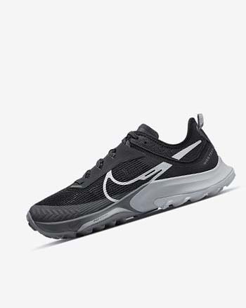 Black / Dark Grey / Grey / Platinum Women's Nike Air Zoom Terra Kiger 8 Trail Running Shoes | UK3095