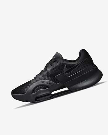 Black / Dark Grey Men's Nike Air Zoom SuperRep 3 Training Shoes | UK2853