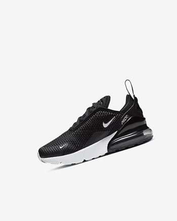 Black / Dark Grey / White Boys' Nike Air Max 270 Casual Shoes | UK2655