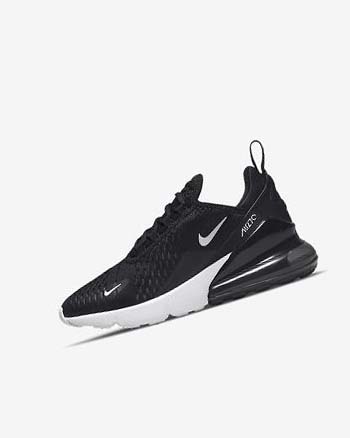 Black / Dark Grey / White Boys' Nike Air Max 270 Casual Shoes | UK3126