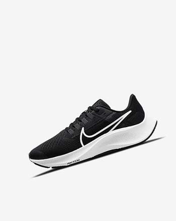 Black / Dark Grey / White Boys' Nike Air Zoom Pegasus 38 Running Shoes | UK3144