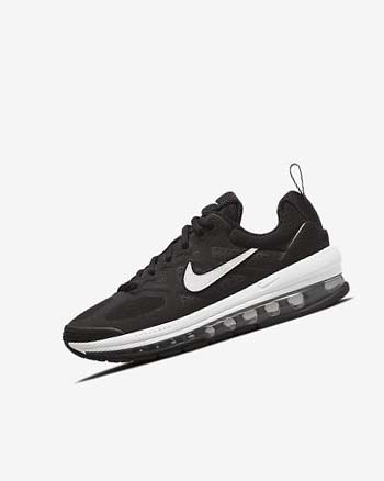 Black / Dark Grey / White Girls' Nike Air Max Genome Casual Shoes | UK5227