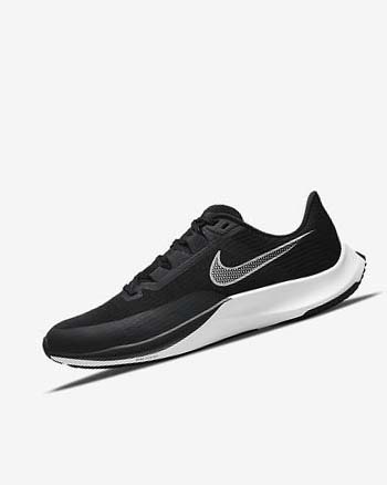 Black / Dark Grey / White Men's Nike Air Zoom Rival Fly 3 Running Shoes | UK1206