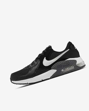 Black / Dark Grey / White Men's Nike Air Max Excee Sneakers | UK4911