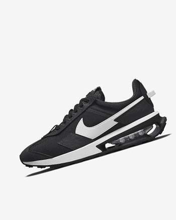 Black / Dark Grey / White Men's Nike Air Max Pre-Day Sneakers | UK5111