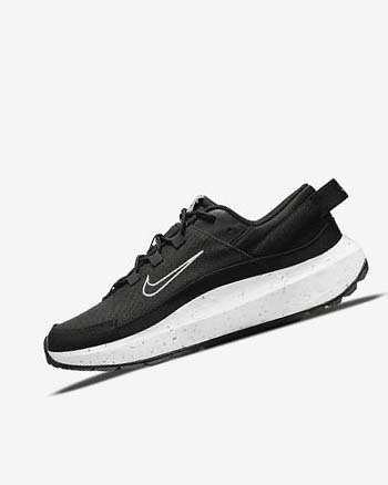 Black / Dark Grey / White Women's Nike Crater Remixa Sneakers | UK5481