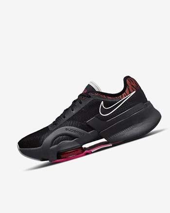 Black / Dark Grey Women's Nike Air Zoom SuperRep 3 Training Shoes | UK3161