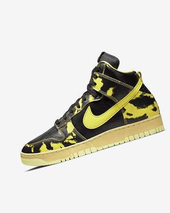 Black / Gold / Yellow Men's Nike Dunk High 1985 SP Sneakers | UK2869