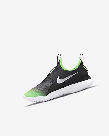 Black / Green Boys' Nike Flex Runner Shoes | UK4611