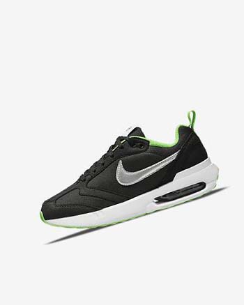 Black / Green / White Boys' Nike Air Max Dawn Sneakers | UK2868