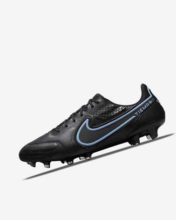 Black / Grey / Black Women's Nike Tiempo Legend 9 Elite FG Football Boots | UK5234