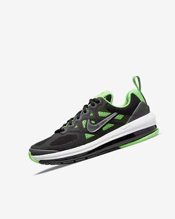 Black / Grey / Green Boys' Nike Air Max Genome Casual Shoes | UK3212