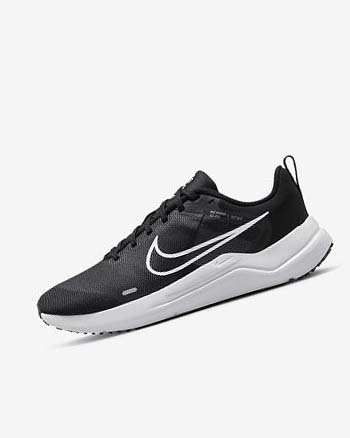 Black / Grey / Platinum / White Women's Nike Downshifter 12 Running Shoes | UK2767