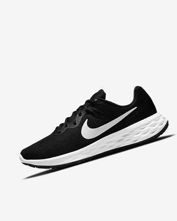 Black / Grey / White Men's Nike Revolution 6 Next Nature Running Shoes | UK4782