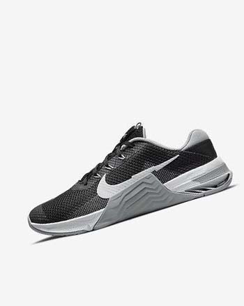 Black / Grey / White / Platinum Men's Nike Metcon 7 Training Shoes | UK4602