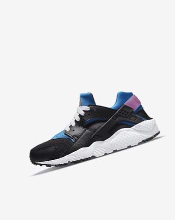 Black / Light Blue / Pink / Mint Girls' Nike Huarache Run Shoes | UK3147