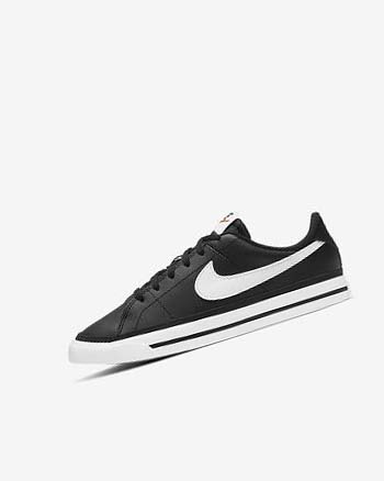 Black / Light Brown / White Girls' Nike Court Legacy Sneakers | UK5025