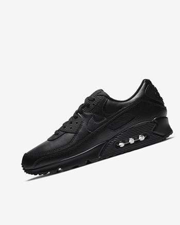 Black Men's Nike Air Max 90 LTR Casual Shoes | UK5332