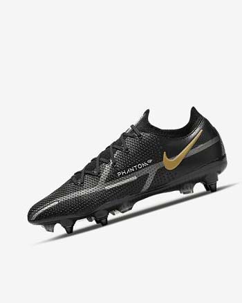 Black / Metal Gold / Metal Silver / Metal Dark Grey Women's Nike Phantom GT2 Elite SG-Pro AC Football Boots | UK5430