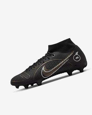 Black / Metal Silver / Grey / Metal Gold Men's Nike Mercurial Superfly 8 Academy MG Football Boots | UK2798