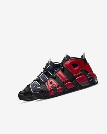 Black / Navy / White / Red Boys' Nike Air More Uptempo Basketball Shoes | UK3000