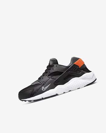 Black / Orange / Grey / White Boys' Nike Huarache Run Shoes | UK5342