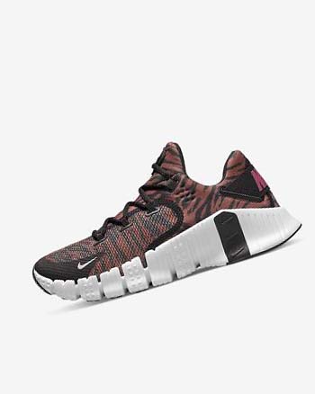 Black / Pink Women's Nike Free Metcon 4 Training Shoes | UK3111