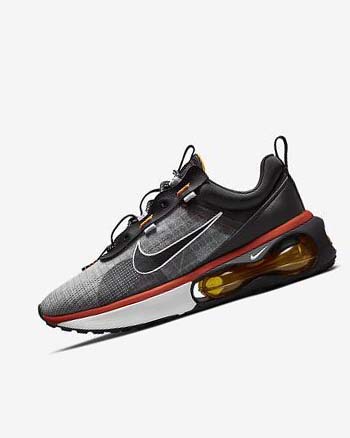 Black / Red / White Men's Nike Air Max 2021 Casual Shoes | UK2613