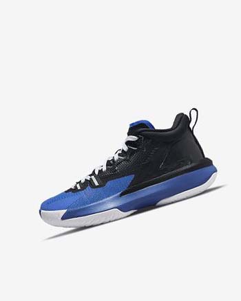 Black / Royal / White Boys' Nike Zion 1 Basketball Shoes | UK5530