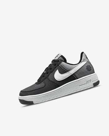 Black / White Boys' Nike Air Force 1 Crater Sneakers | UK2631