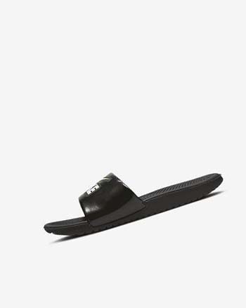 Black / White Boys' Nike Kawa Slides | UK2479